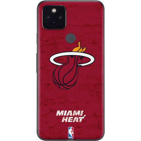 NBA Miami Heat Red Primary Logo Google Pixel 5a Skin